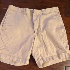 J. Crew Factory Men's Beige Flat Front Shorts